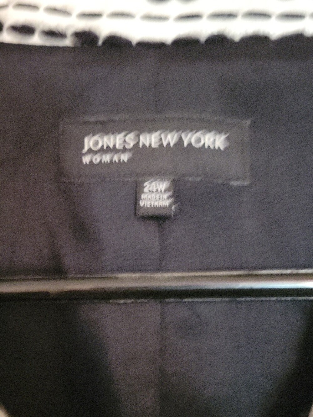 Jones New York Black and White Textured Stripe Blazer 24W. NWOT - Picture 5 of 6